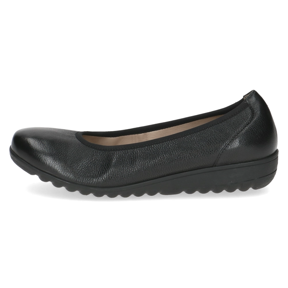 Caprice crne kožne baletanke 9-22161-42-02B