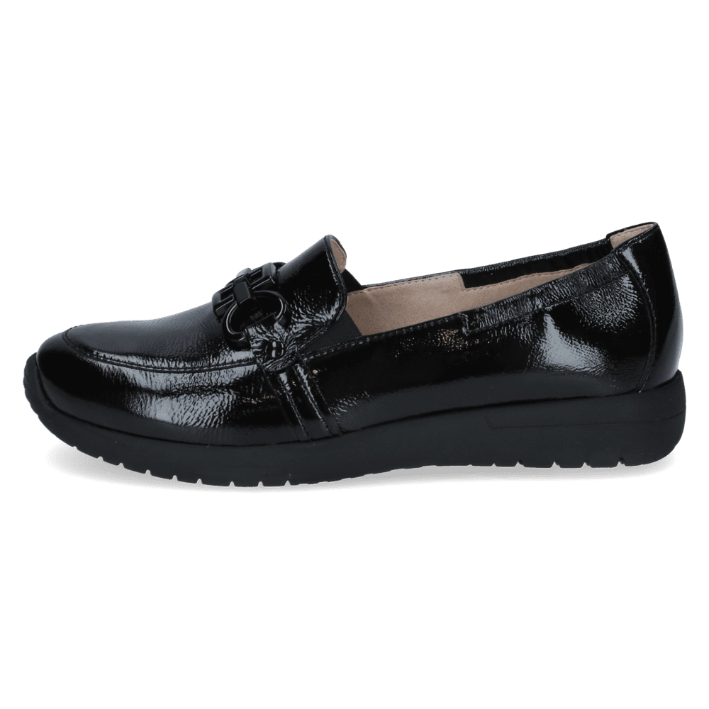 Caprice crne kožne mokasine 9-24708-42-017