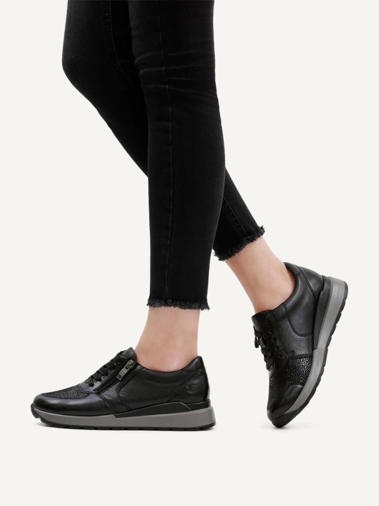 Caprice crne kožne patike 9-23734-45-019