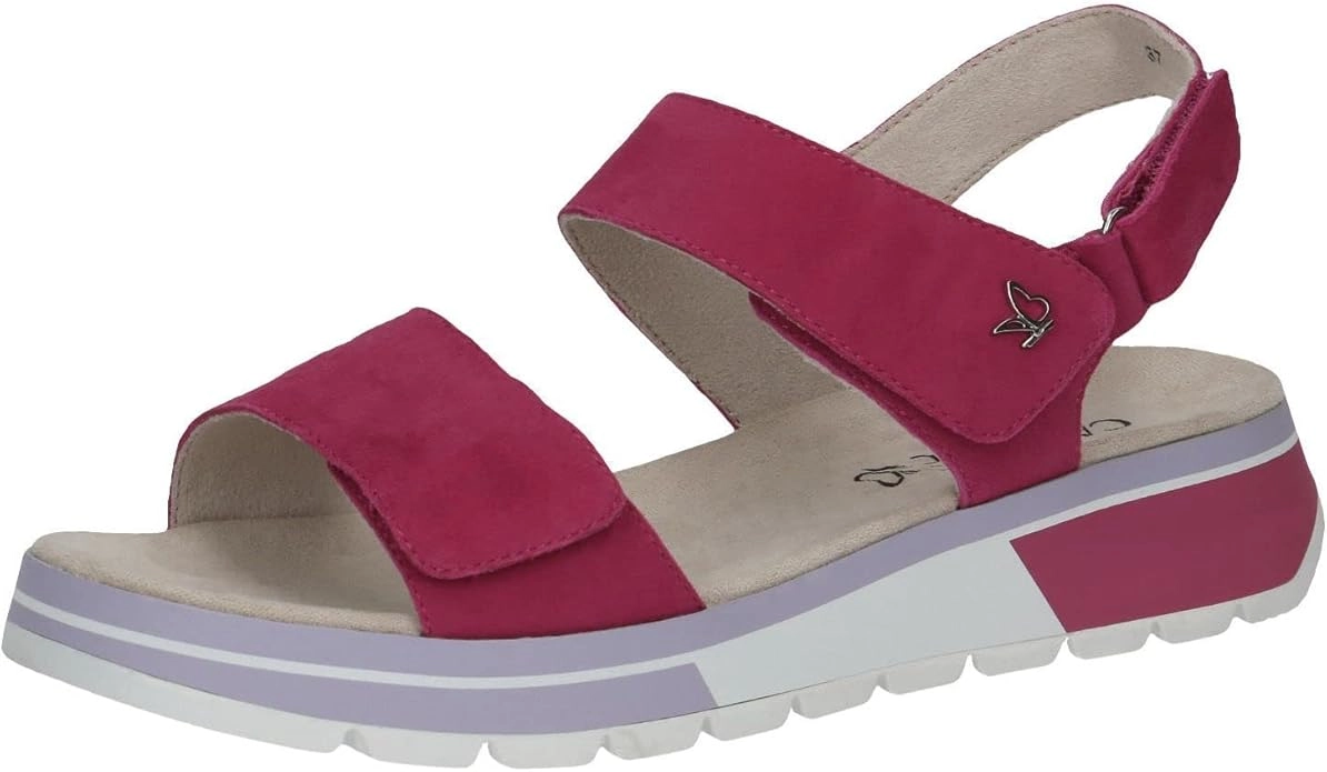 Caprice pink kožne sandale 9-28705-20-540