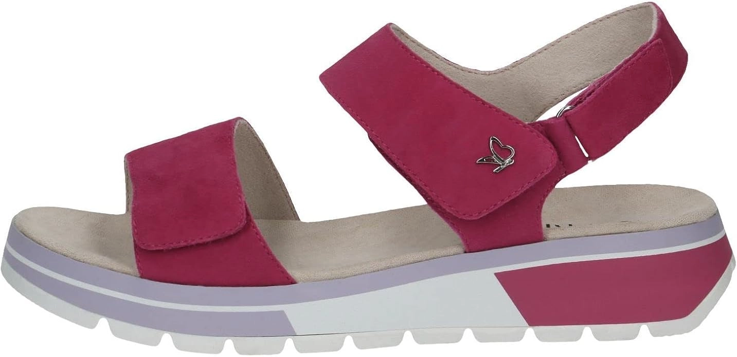 Caprice pink kožne sandale 9-28705-20-540