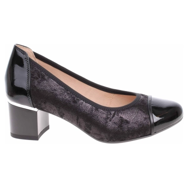 Caprice crne kožne cipele 9-22404-26-037