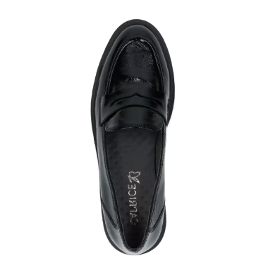 Caprice crne kožne cipele 9-24206-41