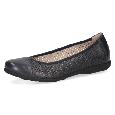 Caprice teget kožne baletanke 9-22151-42-814
