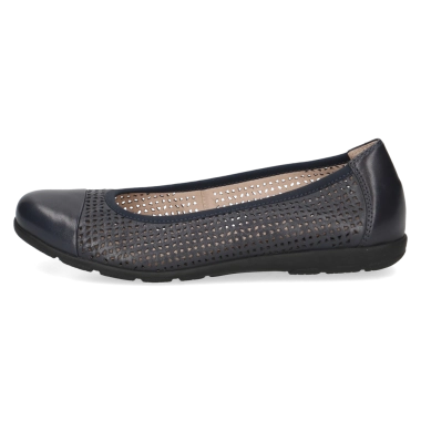 Caprice teget kožne baletanke 9-22151-42-814