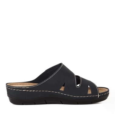 Marco Tozzi teget kožne papuče 2-27512-42-805