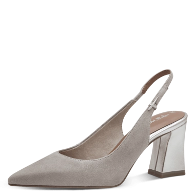 Tamaris bež kožne štikle 1-29633-44-221