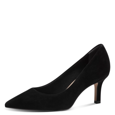 Tamaris crne kožne štikle 1-22434-41-001