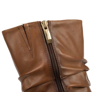 Tamaris konjak ženske kožne čizme 1-25341-27-305