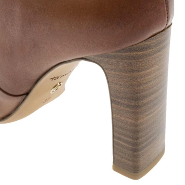 Tamaris konjak ženske kožne čizme 1-25341-27-305