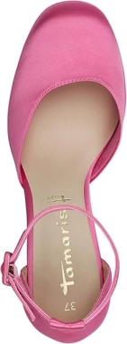 Tamaris roze satenske sandale 1-1-24406-20