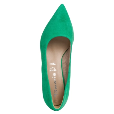 Tamaris zelene kožne štikle 1-22434-20-513