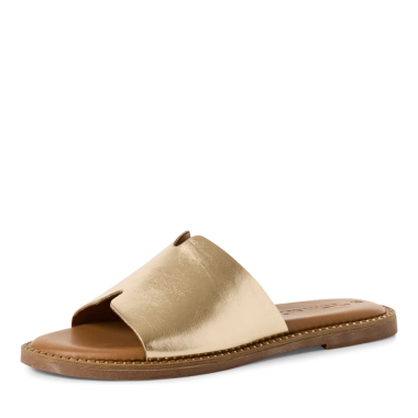 Tamaris zlatna kožne papuče 1-27135-42-933