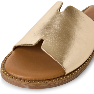 Tamaris zlatna kožne papuče 1-27135-42-933