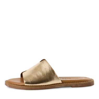 Tamaris zlatna kožne papuče 1-27135-42-933