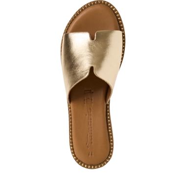 Tamaris zlatna kožne papuče 1-27135-42-933