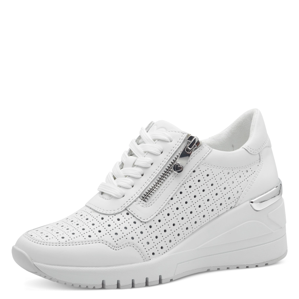 Marco Tozzi bele kožne patike 2-23501-44-100