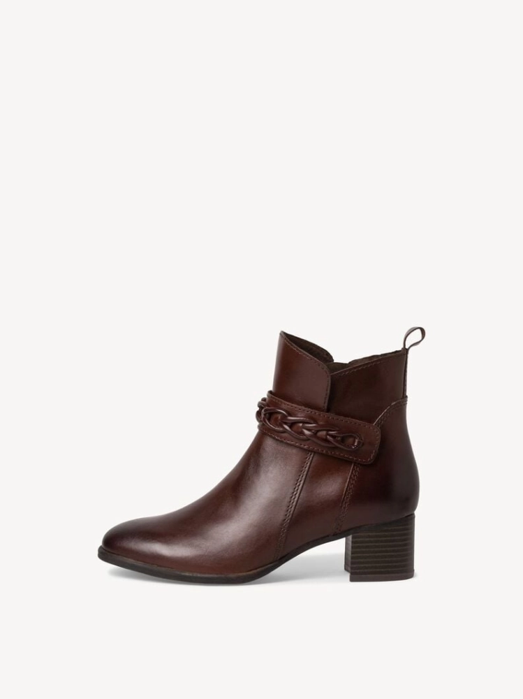 Marco Tozzi braon kožne čizme 2-25304-41-361