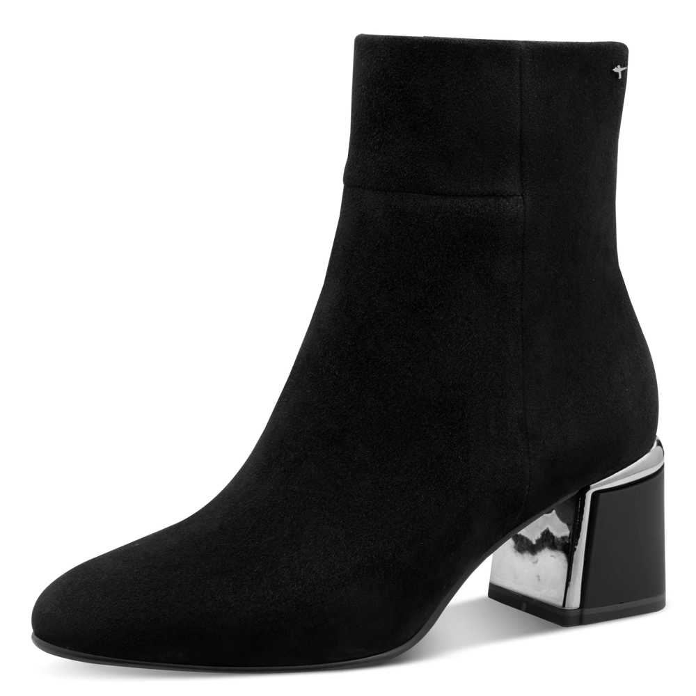 Tamaris crne kožne čizme 1-25341-45-004